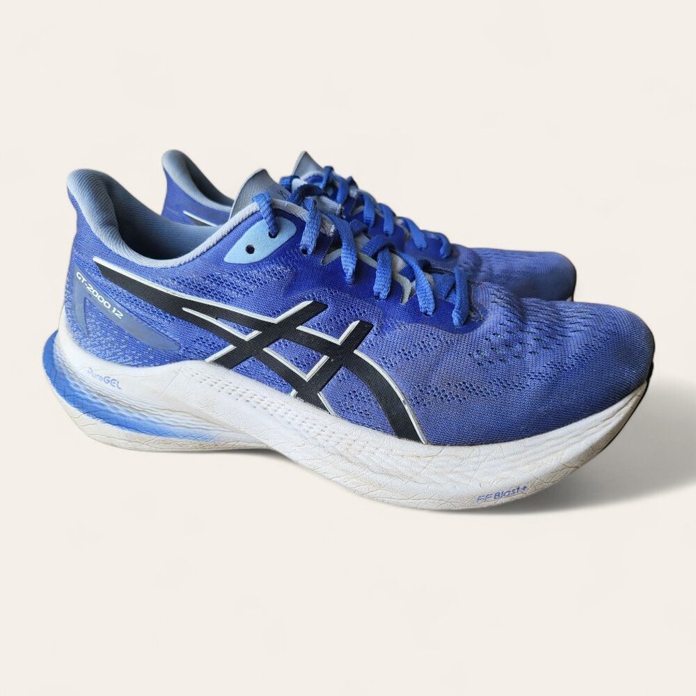 Asics GT 2000 12 Running Shoes Blue Womens 7.5 Low Top Cushioned